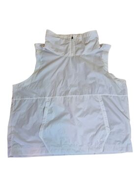Under Armour White 1/4 Zip Woven Windbreaker Vest, XLarge